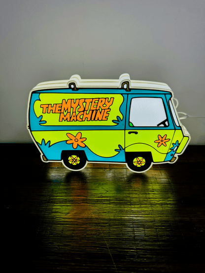 The Mystery Machine - Scooby Doo - Light Up Sign / Night Light - USB Powered