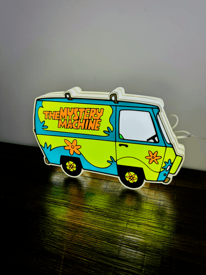 The Mystery Machine - Scooby Doo - Light Up Sign / Night Light - USB Powered