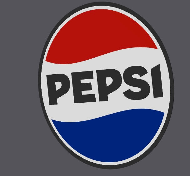 Pepsi Logo - Classic, 2010's, Modern - LED Light Up Sign - USB Powered