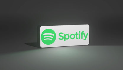 Spotify - Illuminated LED Sign, USB Powered - Green & White Bright Vivid Light