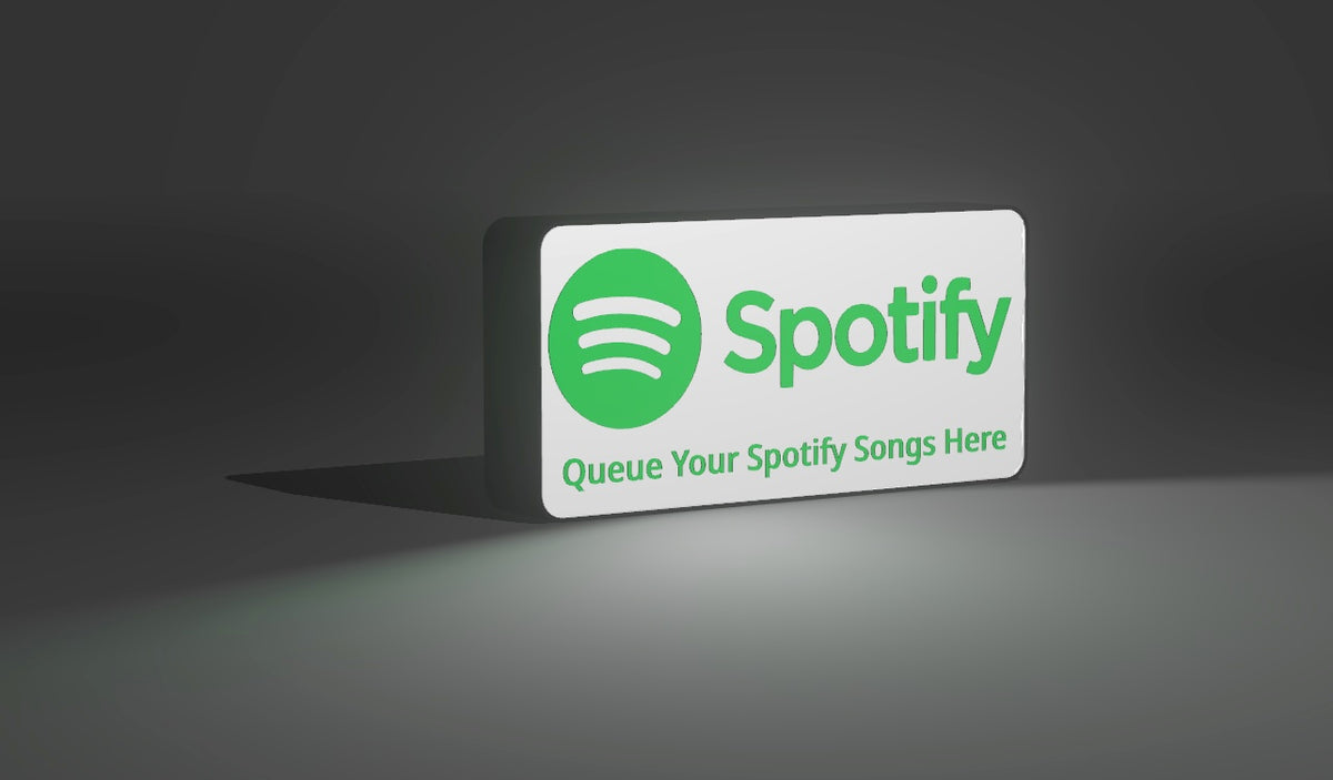 Spotify Innaproiate Sign Spotify - Illuminated LED Sign - Bright Vivid Light - Michael's 3D World