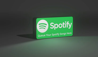 Spotify - Illuminated LED Sign, USB Powered - Green & White Bright Vivid Light