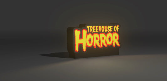 The Simpsons Treehouse of Horror – LED Light Up Sign / Night Light – USB Powered 🎃