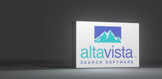AltaVista LED Light-Up Sign – Retro Search Engine Logo, Choose Classic Swoosh or Vintage Mountain Design