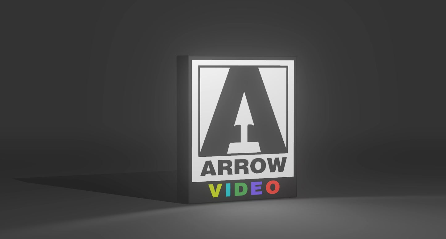 Arrow Video LED Light-Up Sign – Cult Horror Blu-Ray Logo, Physical Media Collector Gift