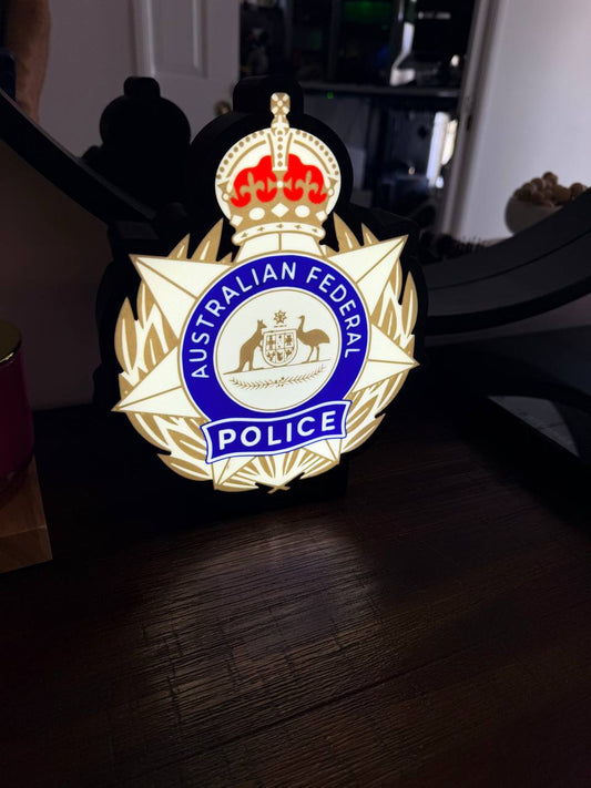 Australian Federal Police LED Light-Up Sign