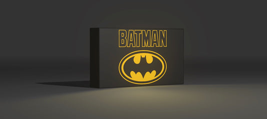 Batman Logo LED Light-Up Sign – Classic Bat-Signal Wall Art for DC Comics Fans & Collectors