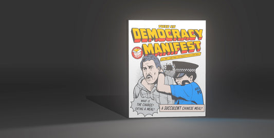 Democracy Manifest LED Light-Up Sign – Succulent Chinese Meal Aussie Meme Wall Art