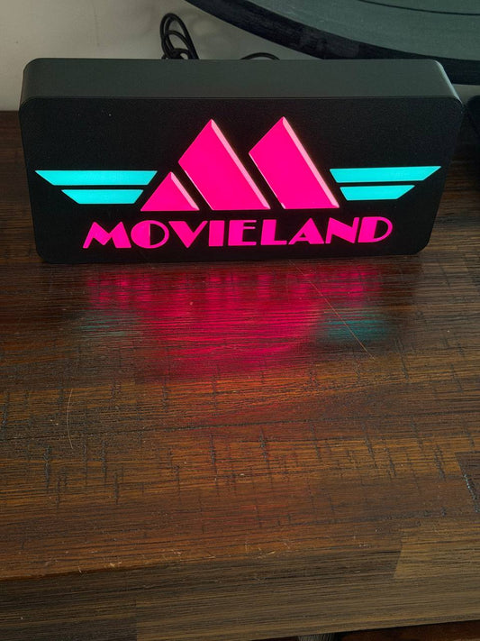Movieland Video Store LED Light-Up Sign