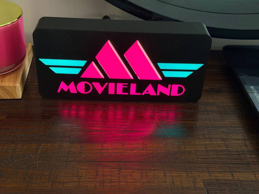 Movieland Video Store LED Light-Up Sign