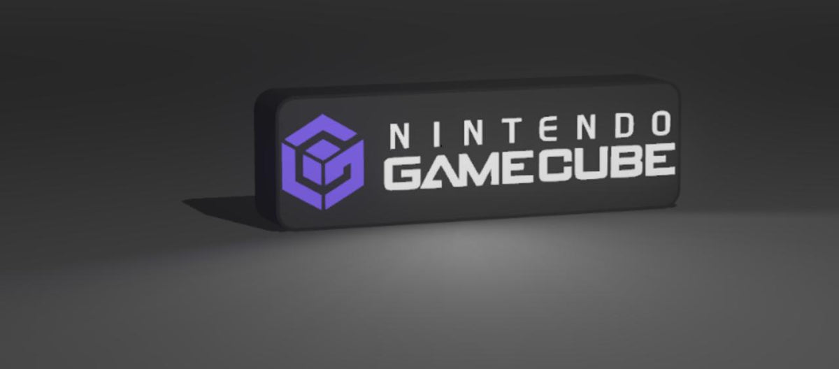Nintendo GameCube LED Light-Up Sign - inverted colour set