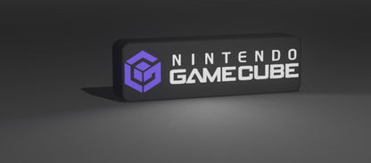 Nintendo GameCube LED Light-Up Sign - inverted colour set