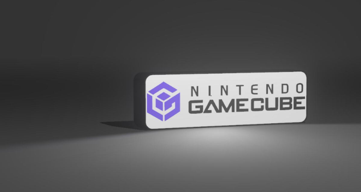 Nintendo GameCube LED Light-Up Sign