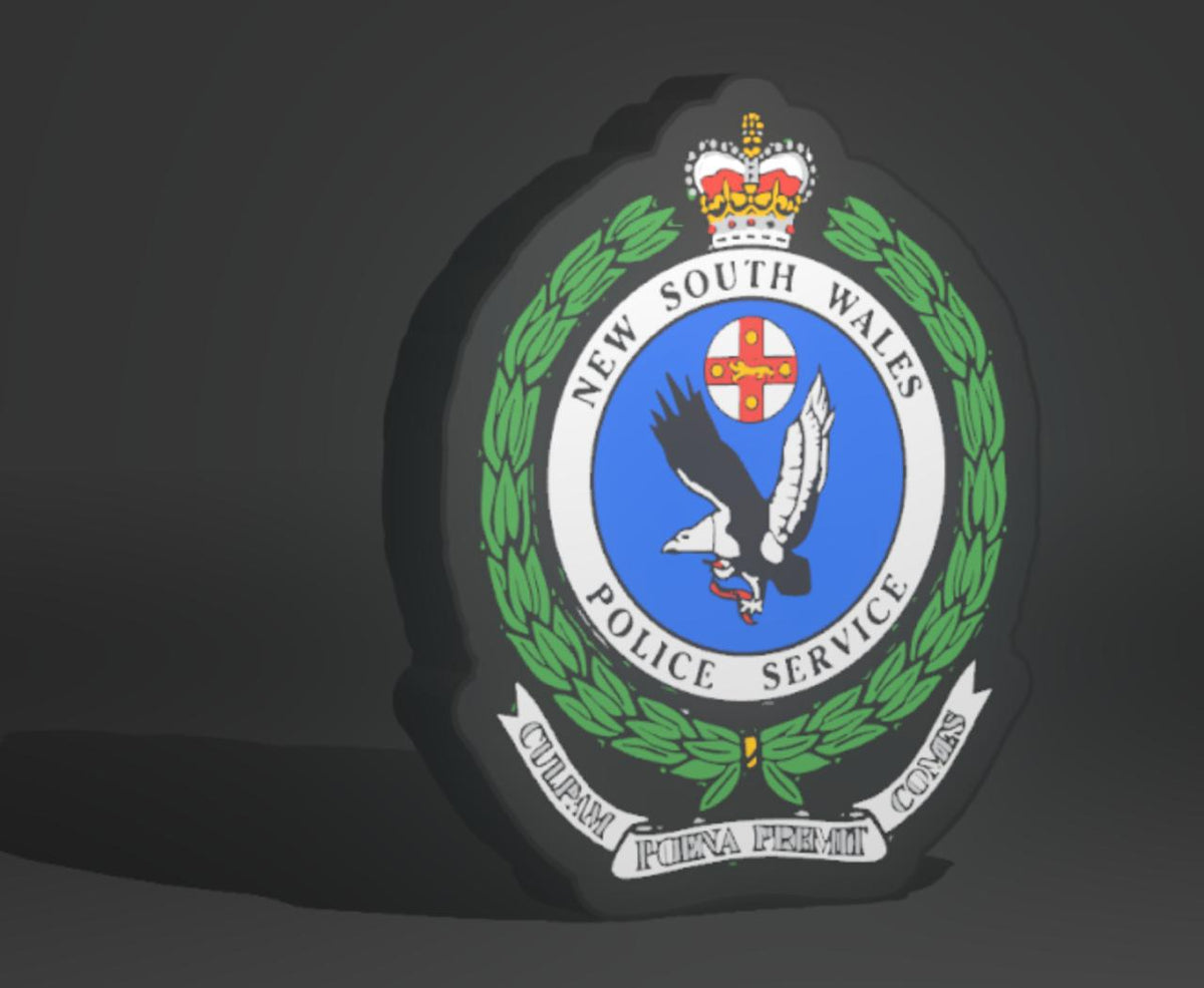 NSW Police Force LED light up sign - New South Wales Police badge