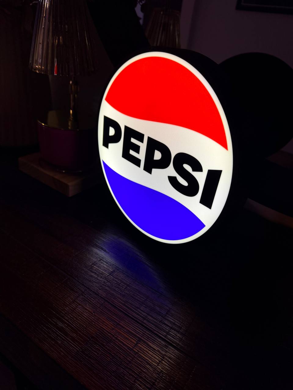Pepsi Logo - Classic, 2010's, Modern - LED Light Up Sign - USB Powered