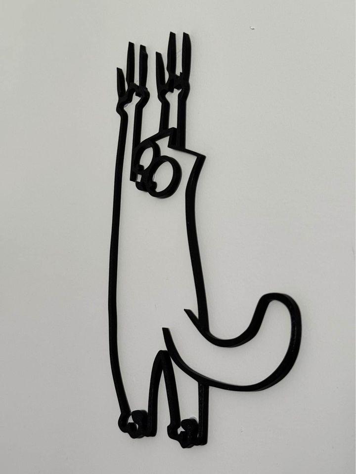 Simon’s Cat: 2D Cat Scratch/Hanging Artwork - Wall art - Michael's 3D World