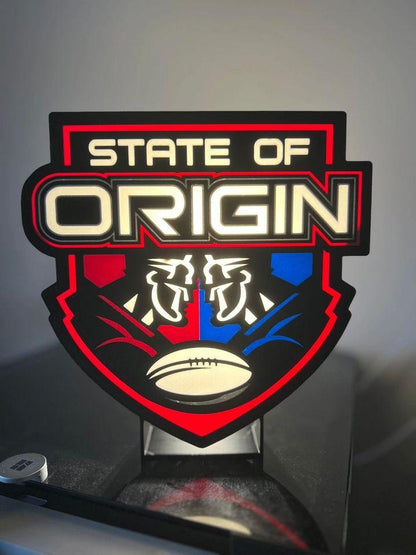 Conversion Nrl Led Sign NRL State of Origin LED Light | Rugby League Wall Art | Night Light ...
