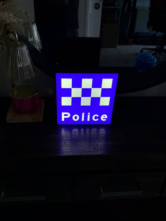 Australian Police LED sign - straight on