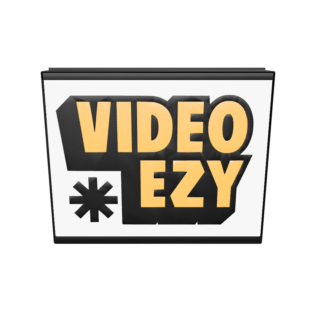 Video Ezy retro video store LED light box, lit front