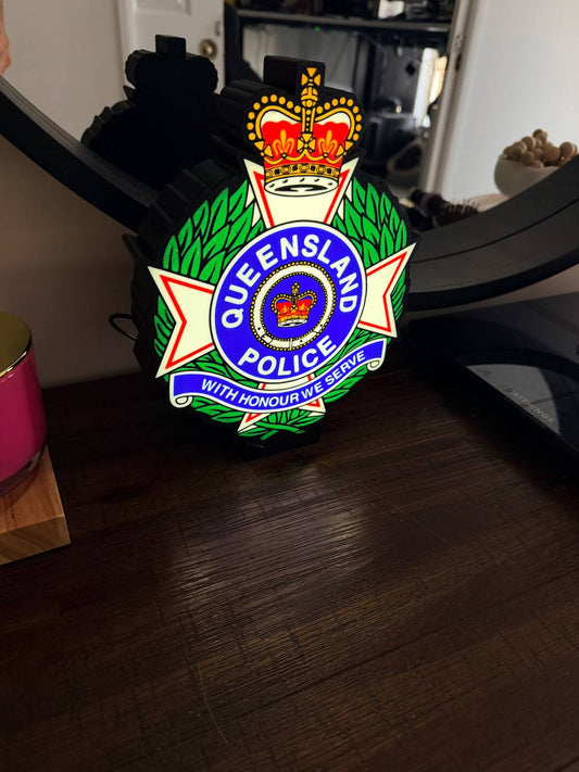 Queensland Police Service LED Light-Up Sign