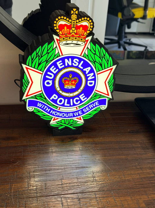 Queensland Police Service LED Light-Up Sign