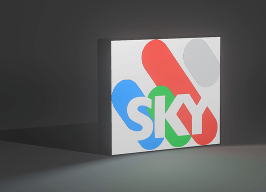 Sky Racing Logo - LED Light up Wall Sign / Wall Art