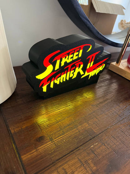 Street Fighter II Turbo LED Light Up Sign - USB Powered