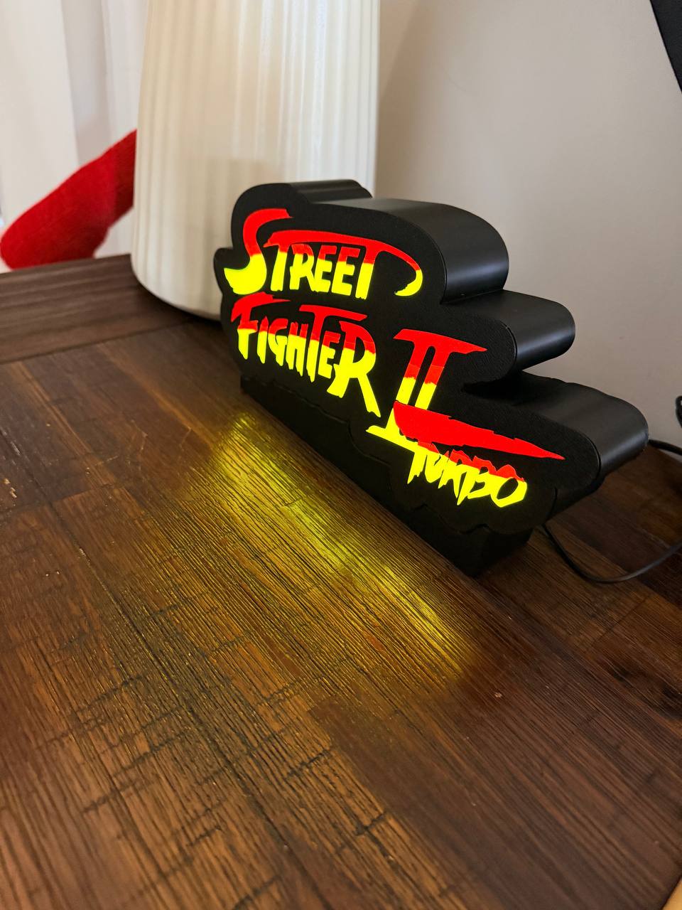 Street Fighter II Turbo LED Light Up Sign - USB Powered