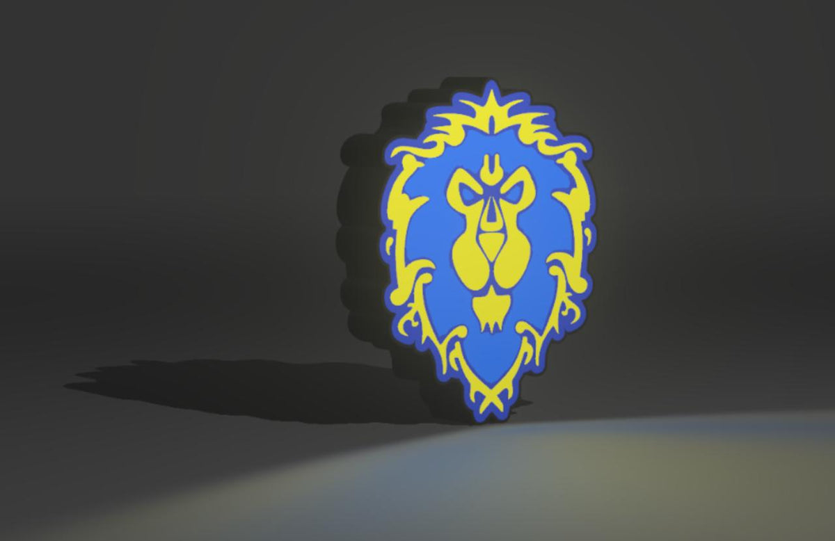 World of Warcraft Alliance LED Light-Up Sign