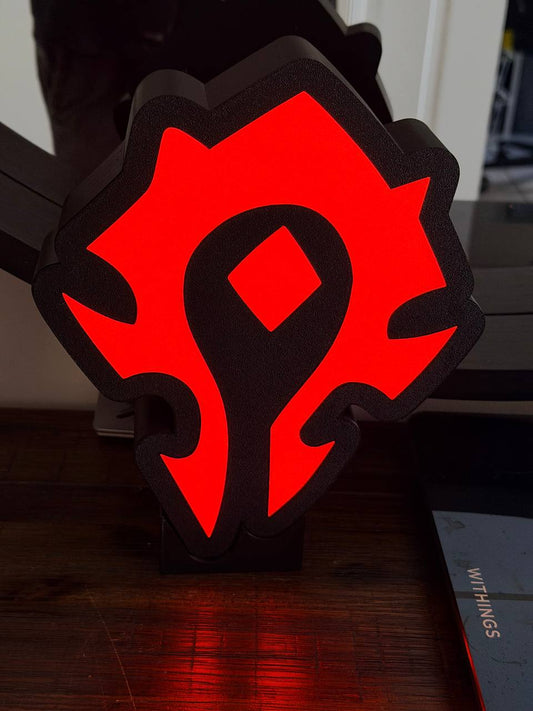 World of Warcraft Horde LED Light-Up Sign