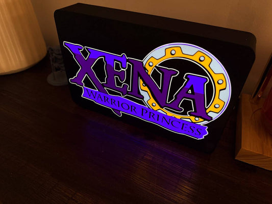 Xena - Warrior Princess - Logo LED Light up artwork / Wall Art / Sign
